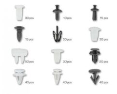 PINS PARA TAPICERÍA CLIPS PARA COCHE MITSUBISHI 370 uds.