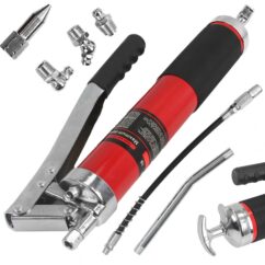 ENGRASA MANUAL 600ml CON ENGRANAJE, 4 puntas