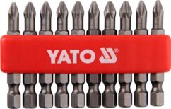 PUNTAS DE DESTORNILLADOR PH2x50mm 10 UDS. YATO, conjunto