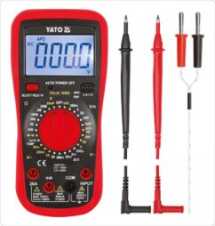 MEDIDOR DIGITAL MULTIFUNCIONAL DE VERDADERO RMS, 0-600V, YATO