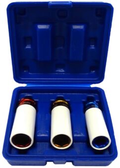 VASOS DE IMPACTO PARA LLANTAS DE ALUMINIO 17,19,21mm 1/2' Juego de 3 uds.
