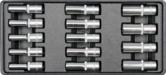 INSERTO CAJÓN VASOS LARGOS 8-21MM 1/2'' 14 PIEZAS.