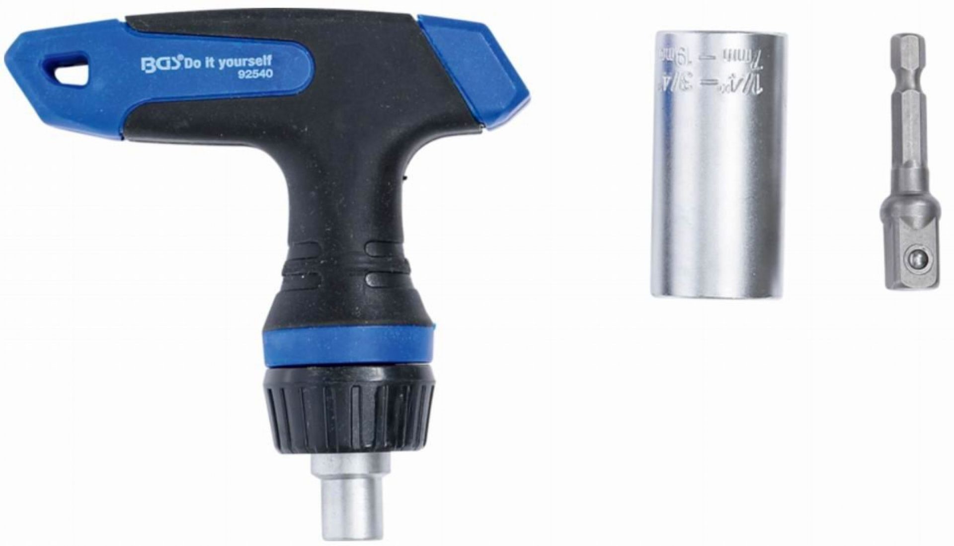 VASO UNIVERSAL 7-19mm LLAVE DE GAS CON MANGO DE TRINQUETE 1/4' - Imagen 4