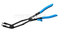 Alicates para sujetar bridas, largo 430 mm, curvados con doble articulación