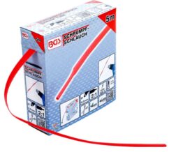 TUBO TERMORETRÁCTIL 8mm x5m ROJO BGS-Alemania