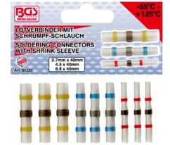 Punteras para engarzar cables de 2,7-6,8 mm, 9 unidades BGS-Alemania