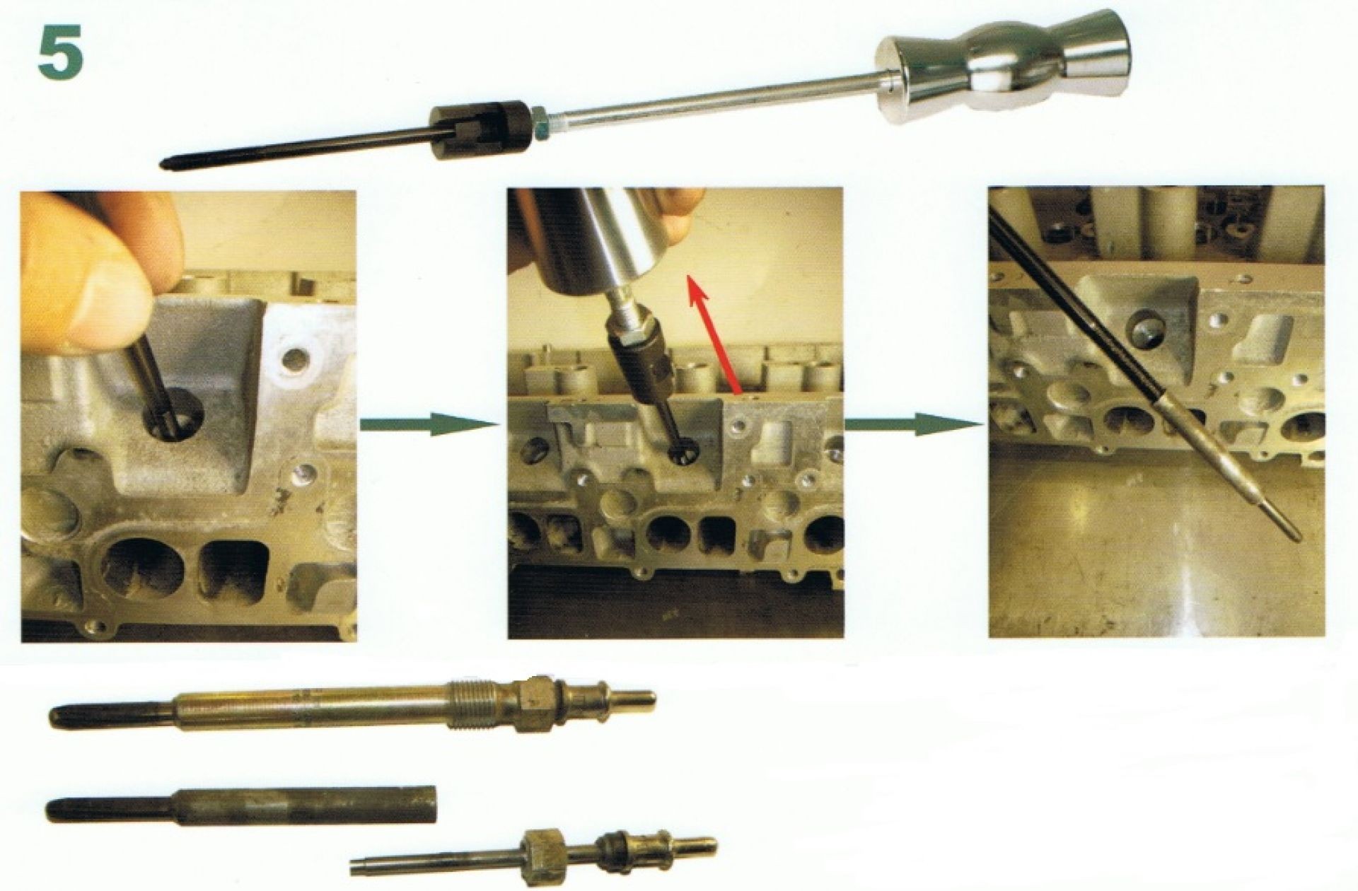 Kit de reparación de roscas de bujías de precalentamiento Profesional, Hecho en Alemania - Imagen 11
