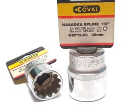 Vaso estriado 22 mm Llave de vaso COVAL CR-V 1/2'