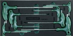 Llaves de pasador TORX T10-T50 8 uds. + Inserto de EVA, Jonnesway