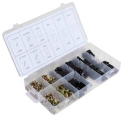 TORNILLOS Y ARANDELAS PARA CARROCERÍA 170 uds.