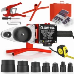 SOLDADORA PARA TUBOS DE PVC 16-63mm, POLIFUSIÓN, GRANDE 2700W