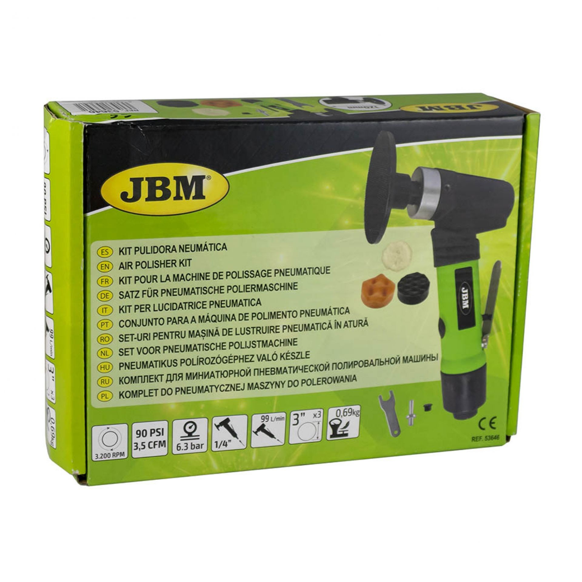 Amoladora pulidora neumática 75 mm JBM-España - Imagen 5