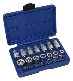 TORX VASOS TORX M12-M24 PUNTAS T20-T60 JUEGO TORX 23 ELEMENTOS