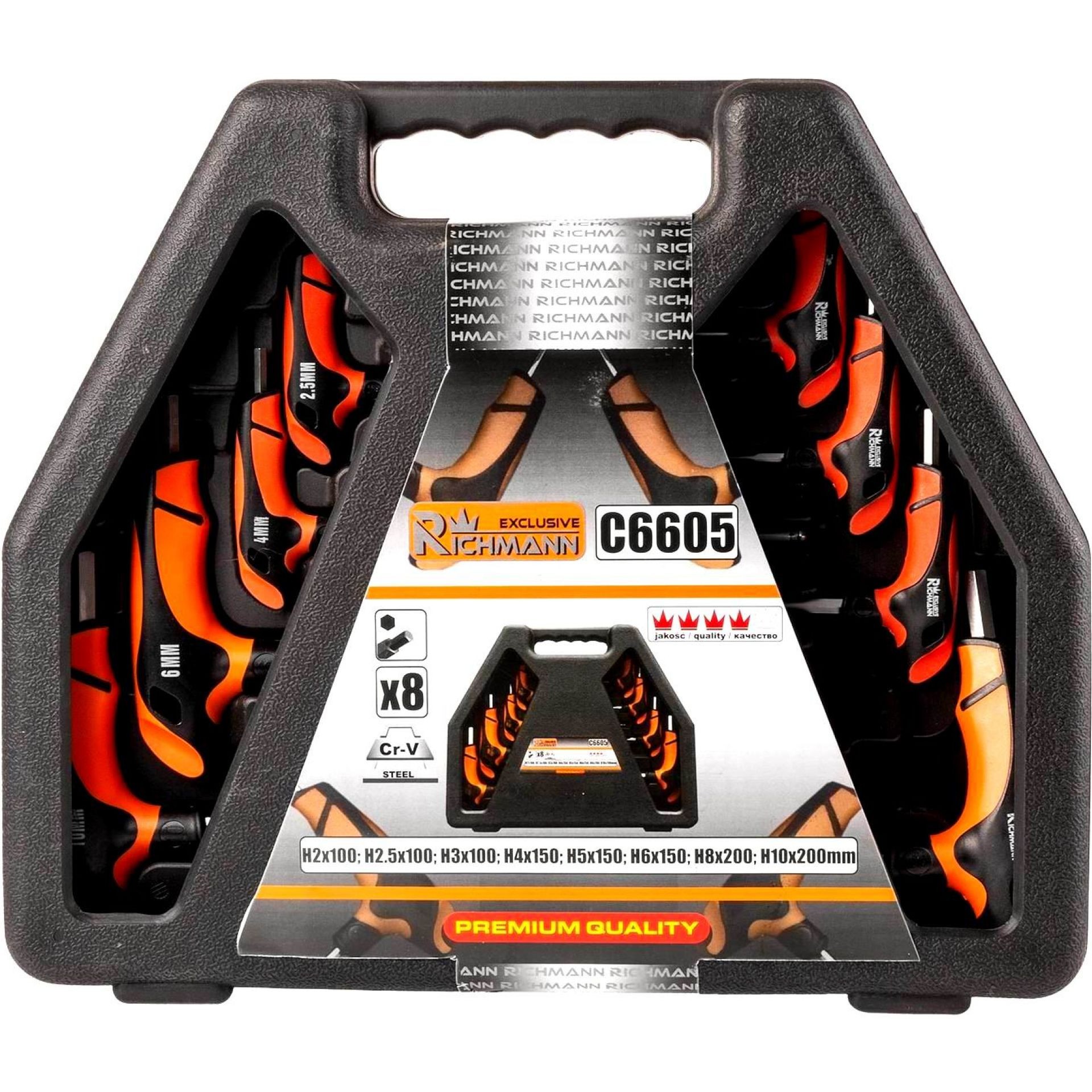 LLAVES ALLEN CON BOLA 2-10mm MANGO EN T 8uds. RICHMANN - Imagen 9