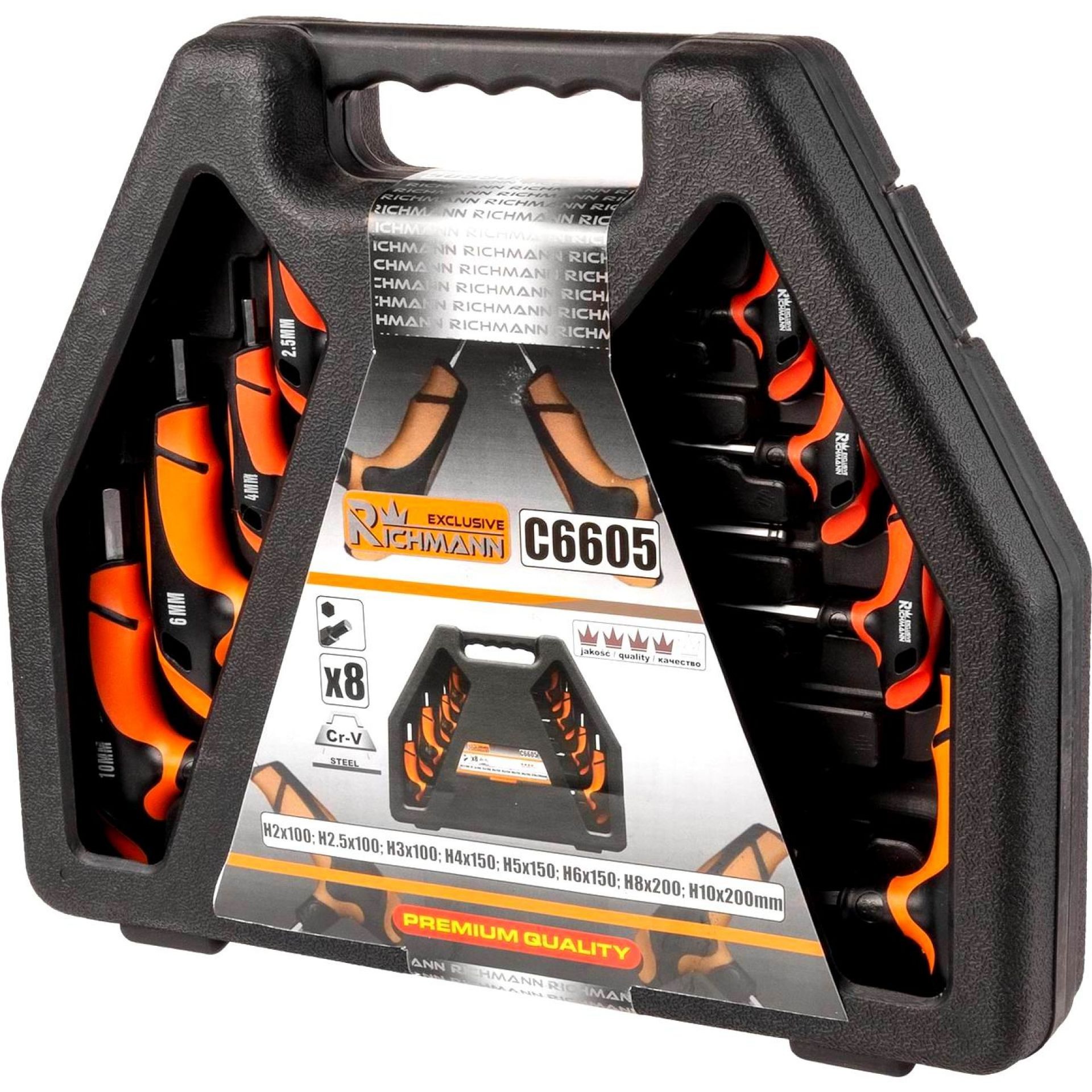 LLAVES ALLEN CON BOLA 2-10mm MANGO EN T 8uds. RICHMANN - Imagen 10