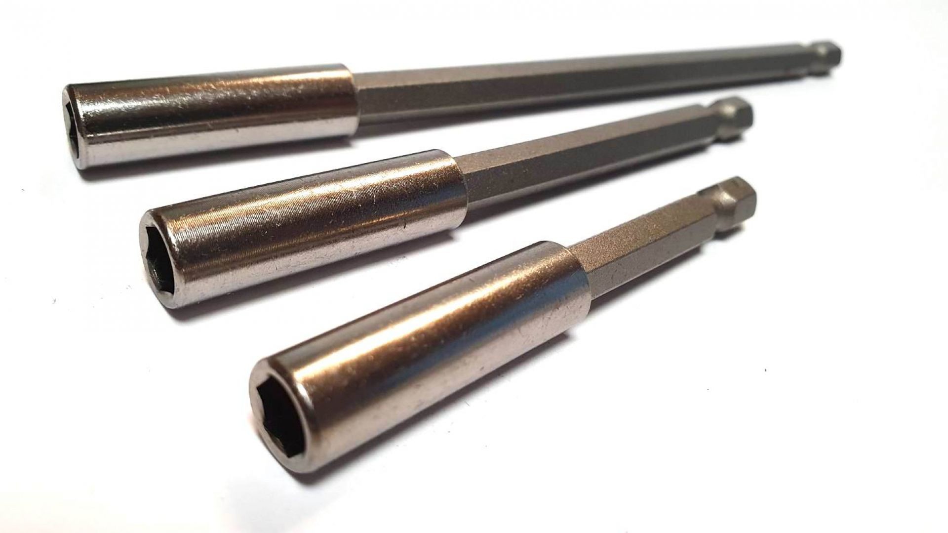 Portapuntas magnéticos, adaptadores para destornilladores 3 uds. 75+100+150mm - Imagen 4