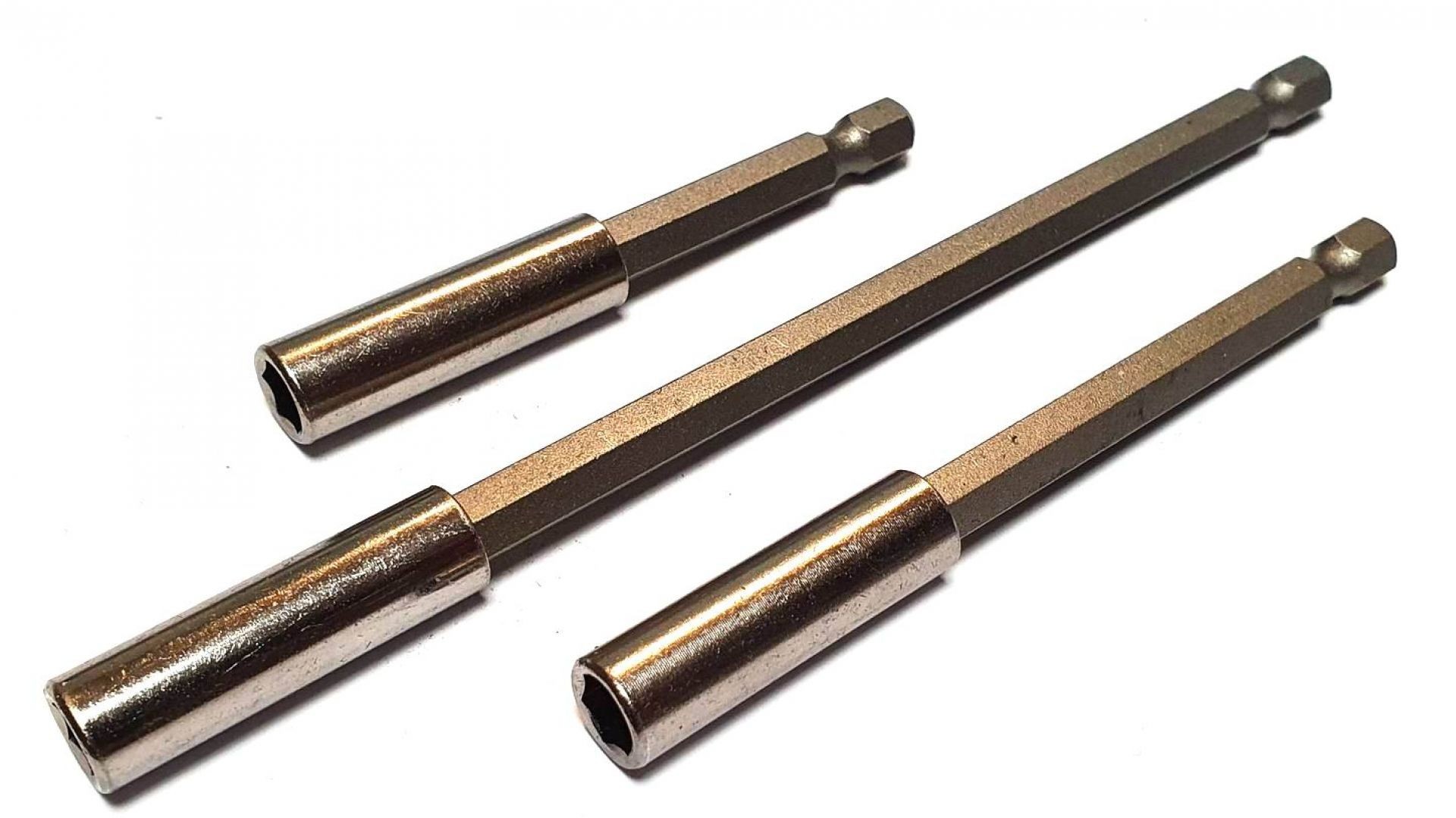 Portapuntas magnéticos, adaptadores para destornilladores 3 uds. 75+100+150mm - Imagen 3