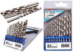 Brocas para metal juego de brocas de 1,5-6,5 mm 13 piezas. HSS, Richmann