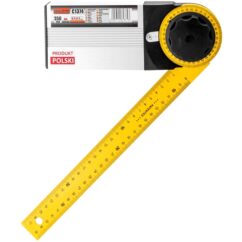 Transportador de ángulo de carpintería ajustable 350 mm Pulido, aluminio