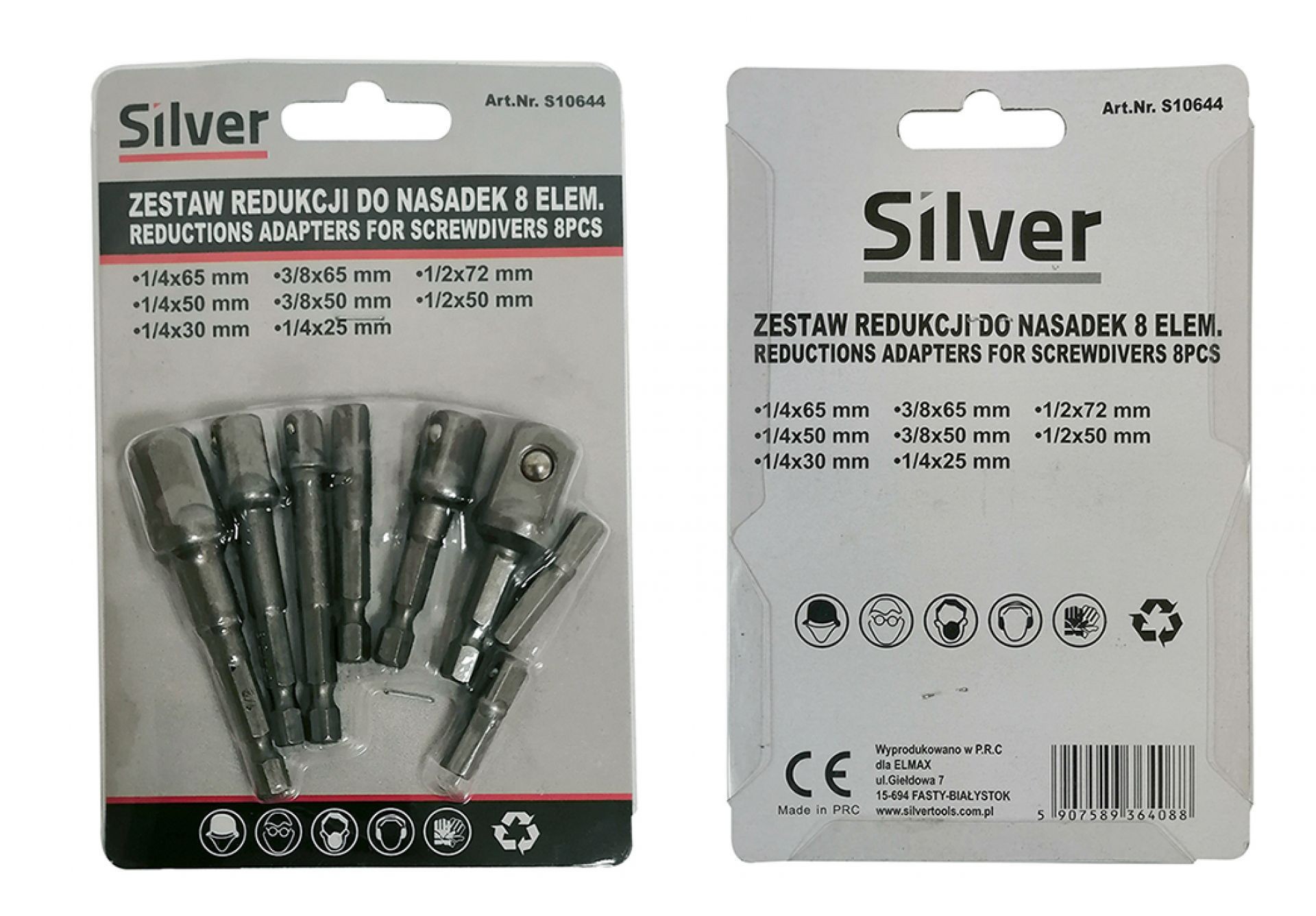 ADAPTADORES REDUCCIONES PORTABROCAS PARA VASOS 1/4' 3/8' 1/2' 8 ELEMENTOS. - Imagen 3