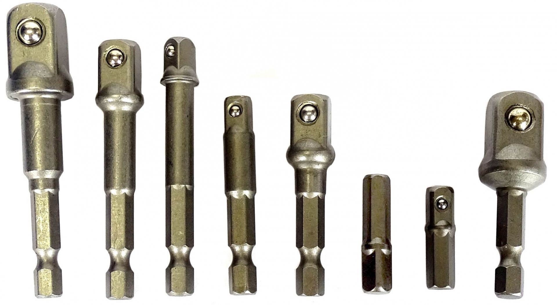 ADAPTADORES REDUCCIONES PORTABROCAS PARA VASOS 1/4' 3/8' 1/2' 8 ELEMENTOS. - Imagen 4