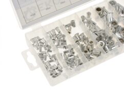 JUEGO DE TUERCAS REMACHABLES DE ALUMINIO 150 UDS.