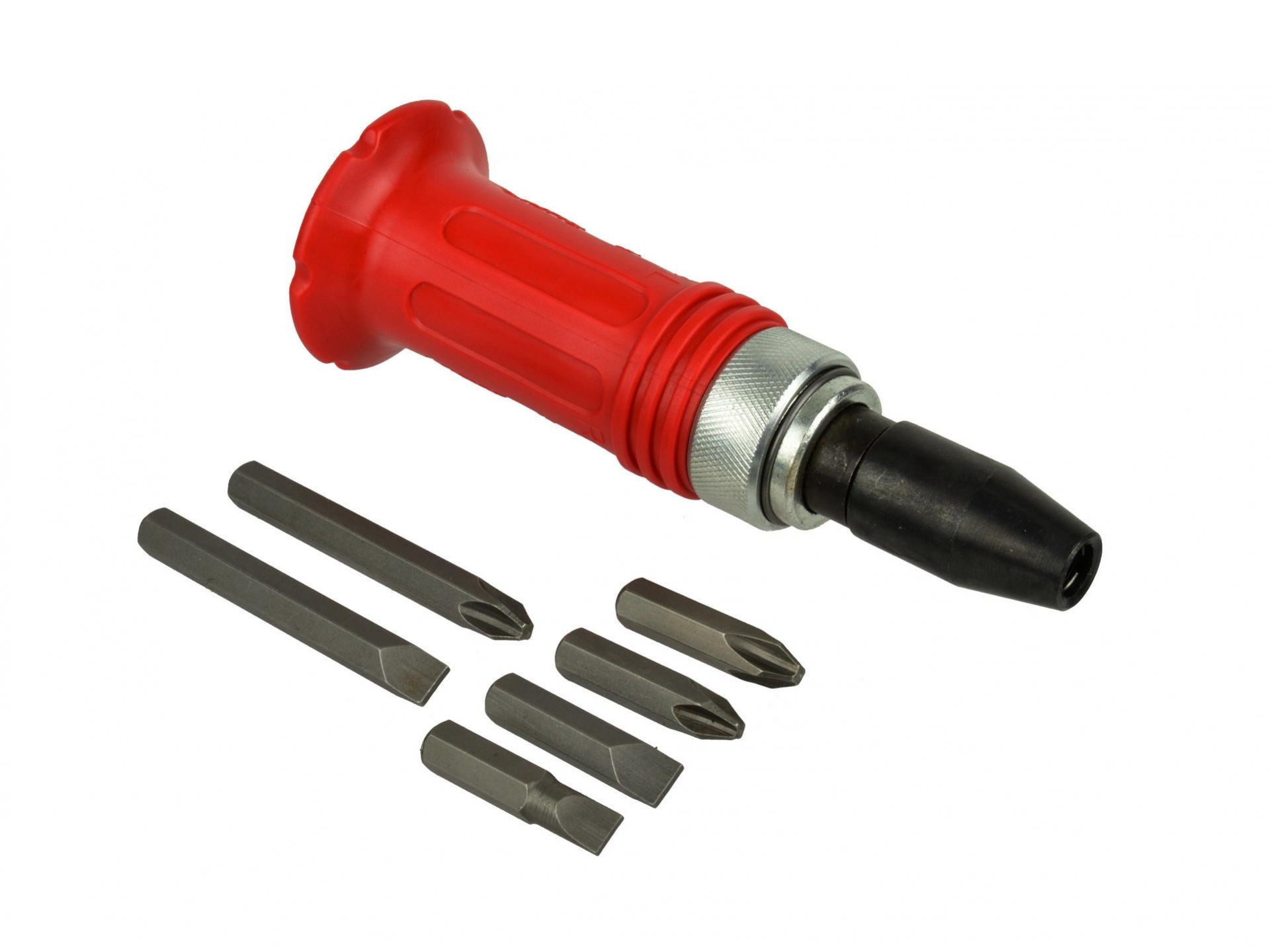 Destornillador de impacto para perforar y desatornillar + puntas 6 uds. - Imagen 3