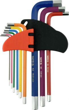 JUEGO DE LLAVES ALLEN ALLEN 1.5-10MM, 9PZS, YATO