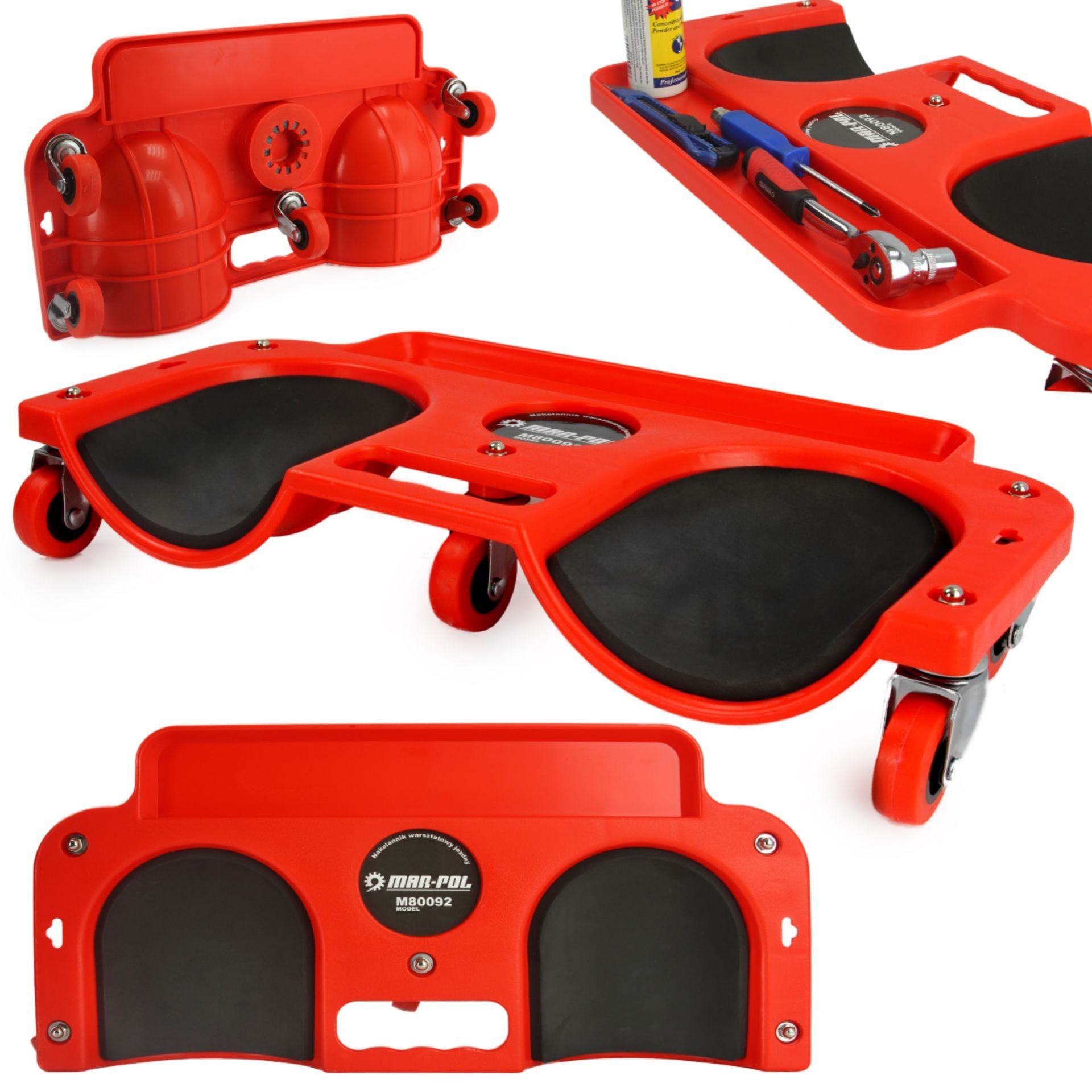 Carro para rodillas con ruedas, reclinatorio, chaise longue
