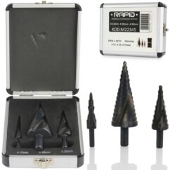 BROCAS ESPIRAL CÓNICAS 4-32mm 3uds PARA METAL, PLÁSTICO