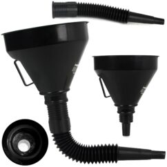 DIVERTIDO PARA ACEITE, COMBUSTIBLE, CON COLADOR, PUNTA FLEXIBLE