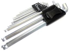 LLAVES ALLEN 1.5-10 MM CON BOLA 9 UNIDADES