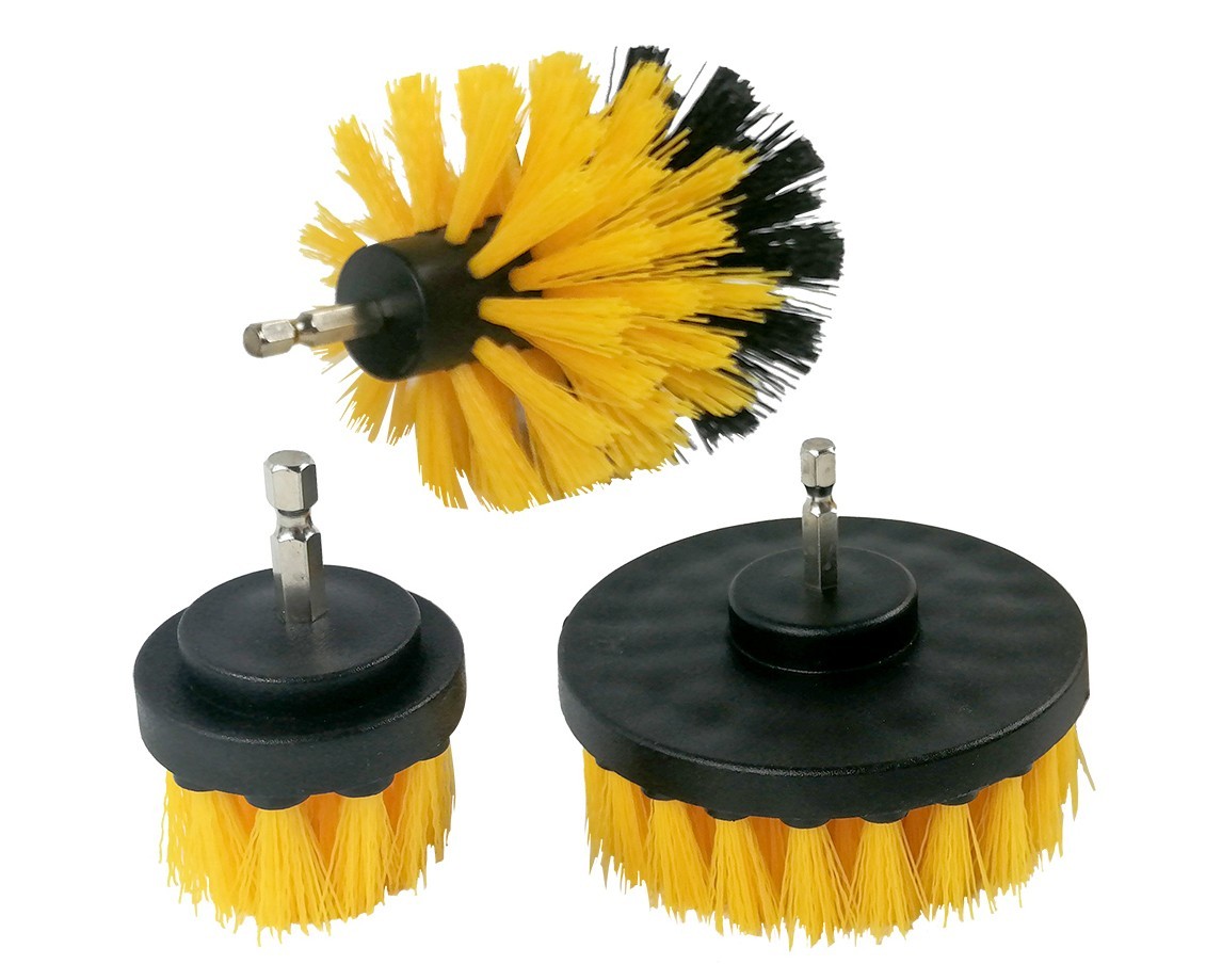 CEPILLOS PARA LIMPIEZA DE TALADRO SET DE 4