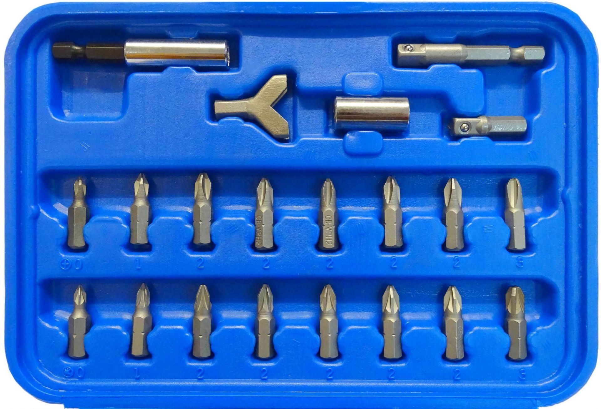 PUNTAS IMBUS, TORX, PLANAS, CRUZADAS, etc. JUEGO DE PUNTAS 1/4' 25mm 100 uds. CONDOR-Alemania - Imagen 3