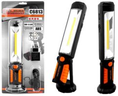 LÁMPARA DE BATERÍA. BASE MAGNÉTICA INCLINABLE LARGA 5W + 5 LED