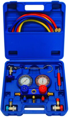 KIT PARA PRUEBA DE FUGAS DE LLENADO DE AIRE ACONDICIONADO, PROBADOR, MEDIDOR