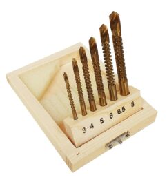 BROCAS DE FRESADO PARA METAL HSS 3MM - 8MM SET 6PZS