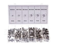 TUERCAS REMACHABLES M3-M10 ALUMINIO 150 UDS. CONJUNTO