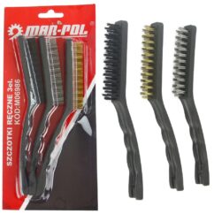 CEPILLOS DE ALAMBRE CEPILLO ACERO LATÓN NYLON 3uds 21cm