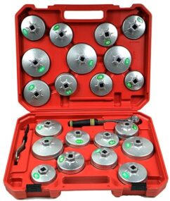 LLAVES DE VASO PARA FILTRO DE ACEITE DE ALUMINIO 23 UDS.