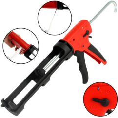 PISTOLA DE PEGAMENTO DE SILICONA, MASA ACRÍLICA, 225mm