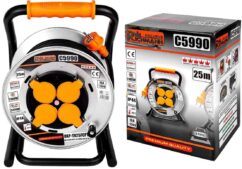 CABLE ALARGADOR CARRETE CONSTRUCCIÓN 25M 3x1,5 H05RR-F IP44
