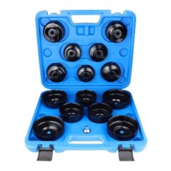 Vasos, llaves para filtros de aceite, juego de vasos, 15 uds.
