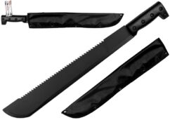 MACHETE CON FUNDA PARA SIERRA 600 MM INOX SIERRA INOX 2en1