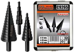 PASO BROCAS CÓNICAS PARA METAL 4-32mm 3uds. PROFI