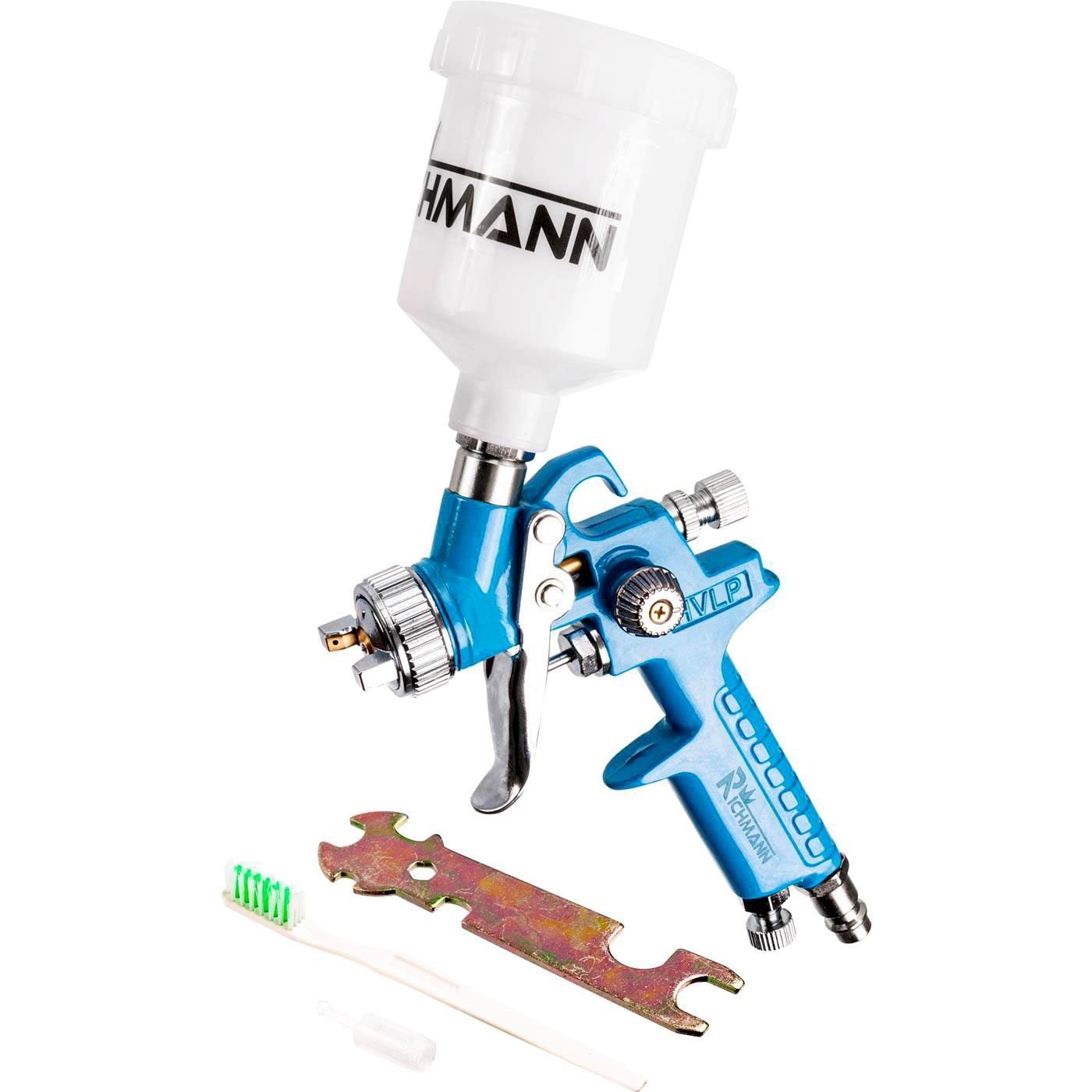 PISTOLA DE PINTURA MINI BOQUILLA 0.8mm 150ml BAJA PRESIÓN HVLP - Imagen 8