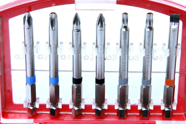 PUNTAS PLANAS IMBUS TORX PH PZ JUEGO DE PUNTAS + ADAPTADOR, 56 uds. - Imagen 7