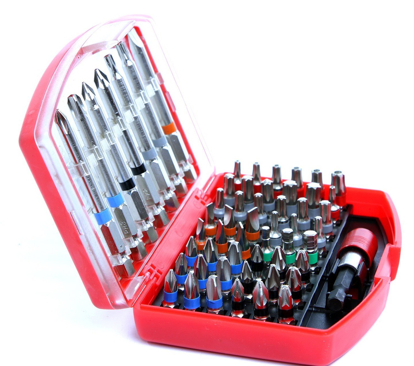 PUNTAS PLANAS IMBUS TORX PH PZ JUEGO DE PUNTAS + ADAPTADOR, 56 uds. - Imagen 5