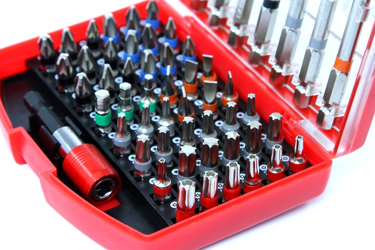 PUNTAS PLANAS IMBUS TORX PH PZ JUEGO DE PUNTAS + ADAPTADOR, 56 uds. - Imagen 3