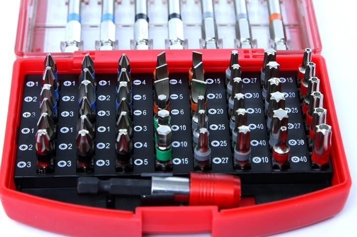 PUNTAS PLANAS IMBUS TORX PH PZ JUEGO DE PUNTAS + ADAPTADOR, 56 uds. - Imagen 4